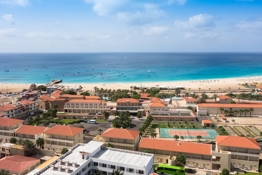 Santa Maria Beach in Sal Island Cape Verde 